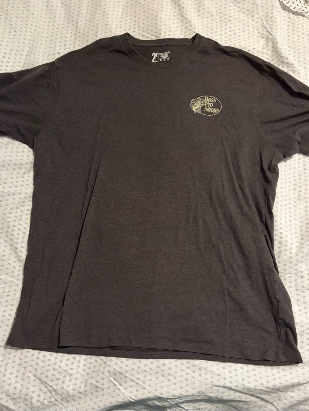 Bass Pro Shops Men's Charcoal Short Sleeve Logo Tee